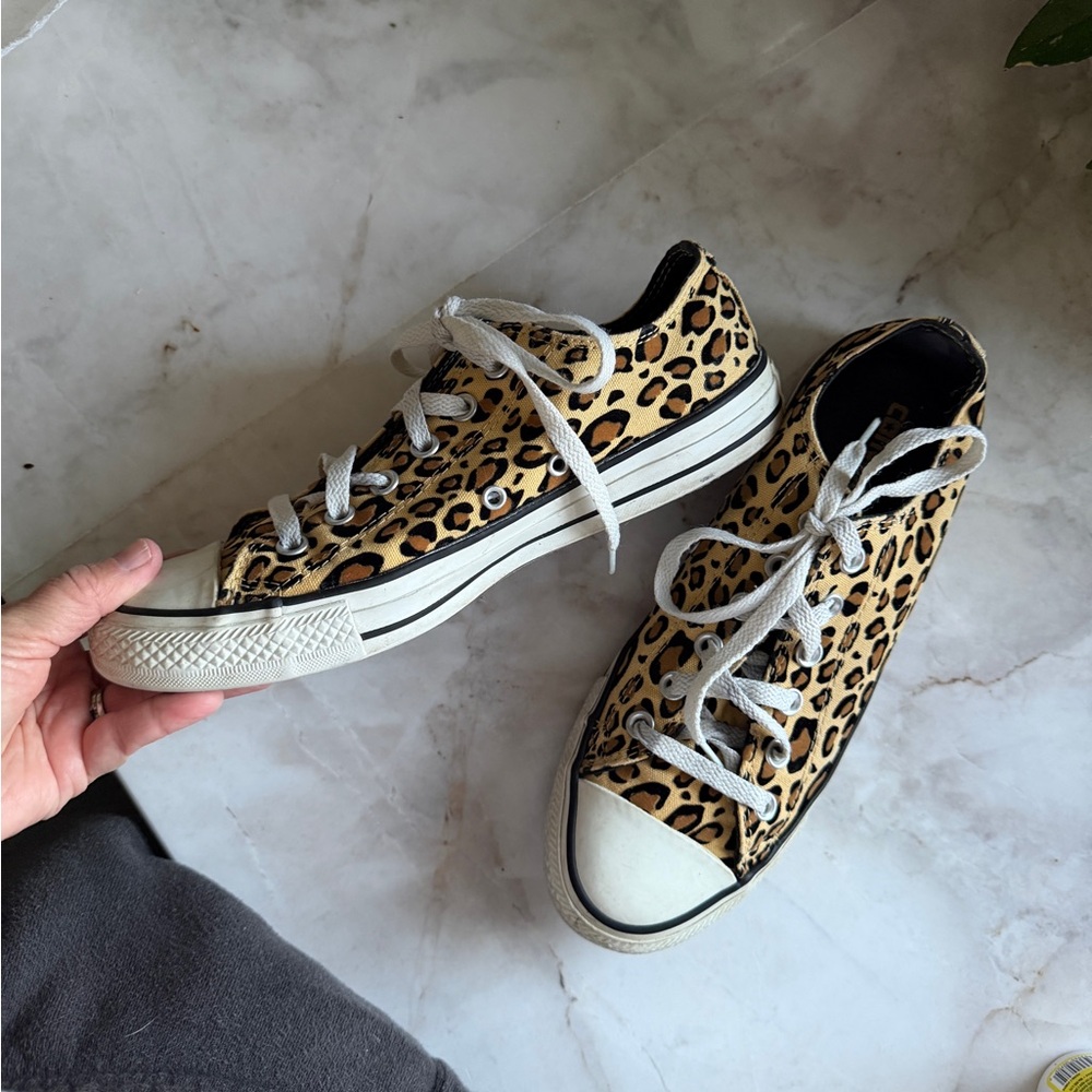 Converse Leopard Print Sneakers